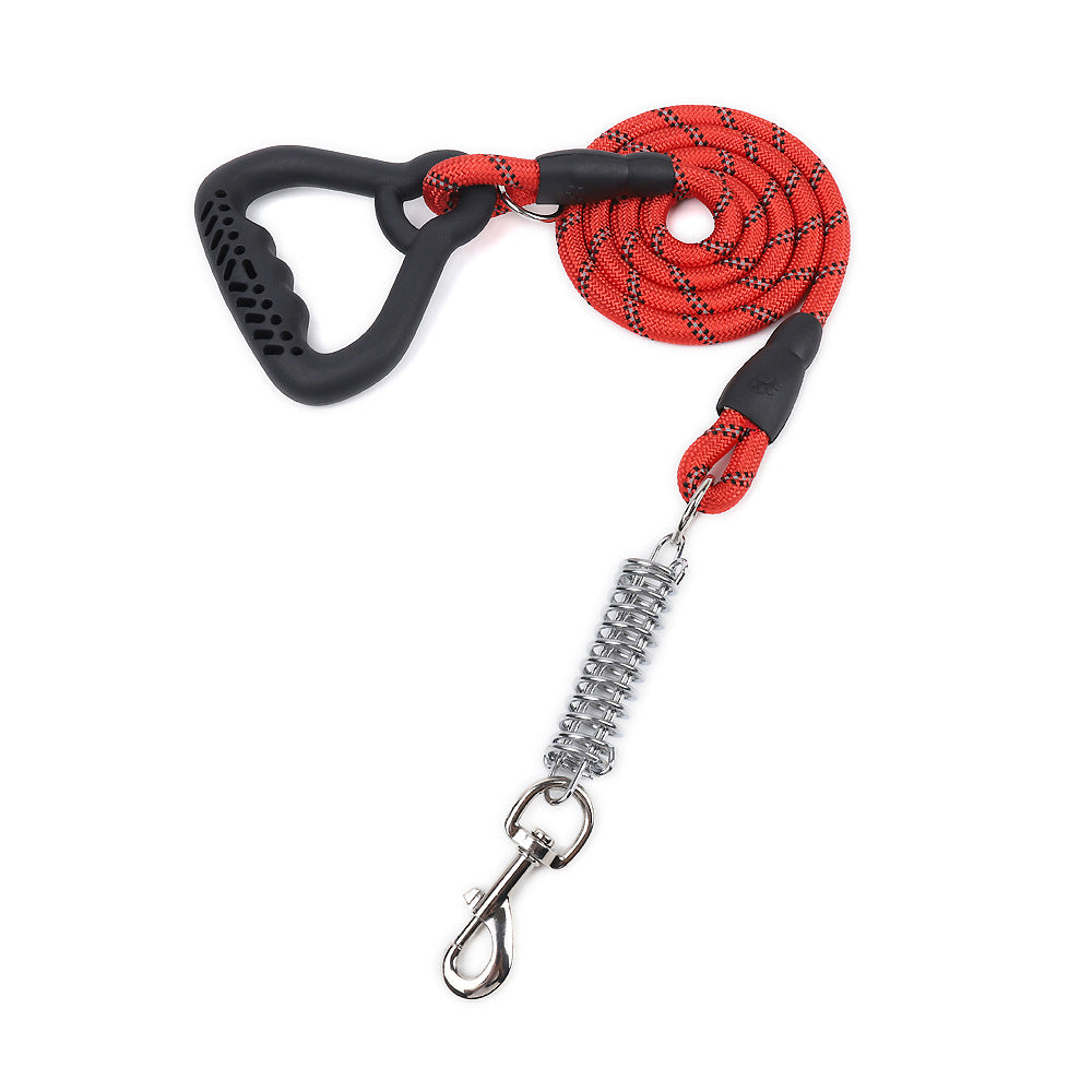 Wholesale Shockproof Explosion-proof Reflective Training Nylon Rope Pet Dog Leash With Spring-125
