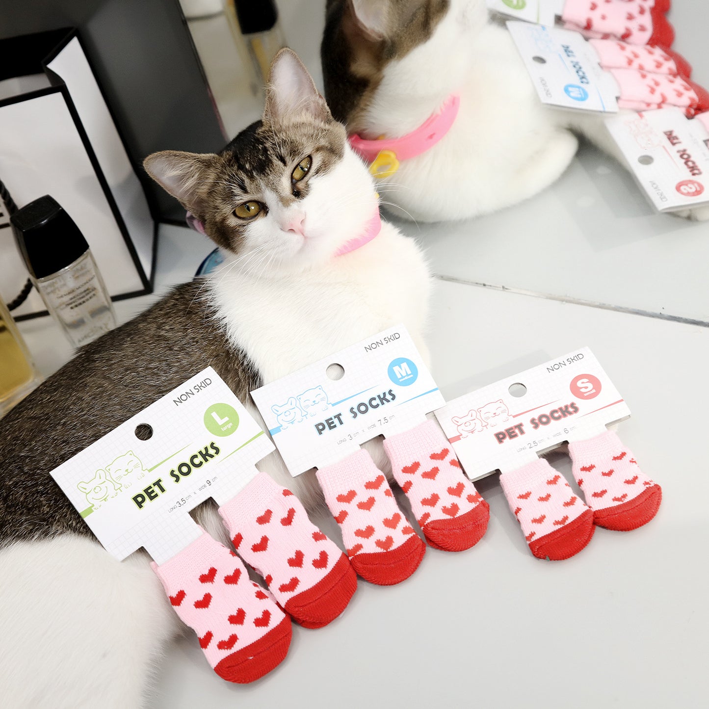 Pet Christmas Socks Cute Cartoon Print Pet Dog Socks Anti Slip Pet Dog Sock-8