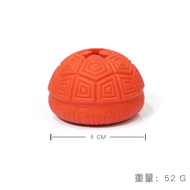 Hot Seller Rubber Ball Pet Toy Resistance to Bite Leaky Food Ball Dispenser of Turtle Shell Teeth Cleaning Dog Chew Toy-73