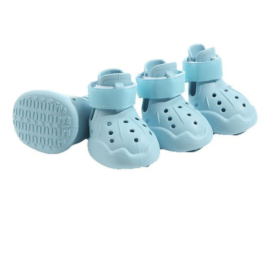 High Quality Rubber Materials Pet Sandals Tough Anti-slip Sole of Dog Boots Adjustable Waterproof Dog Shoes-3