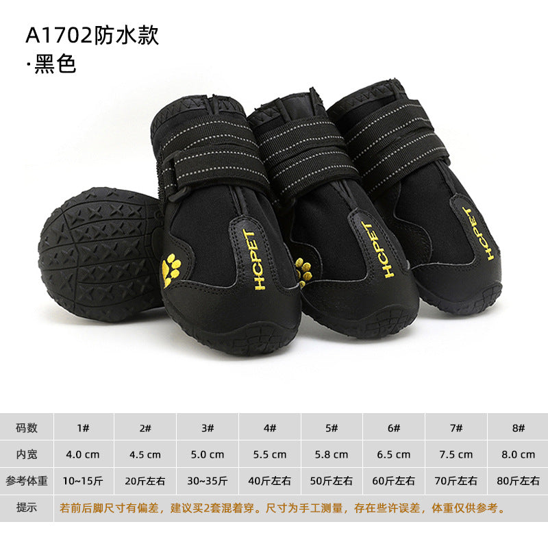 High Quality Outdoor Dog Shoes Waterproof Rubber Rain Boots Breathable Mesh Anti-slip Pet Sports Shoes for Dogs-1