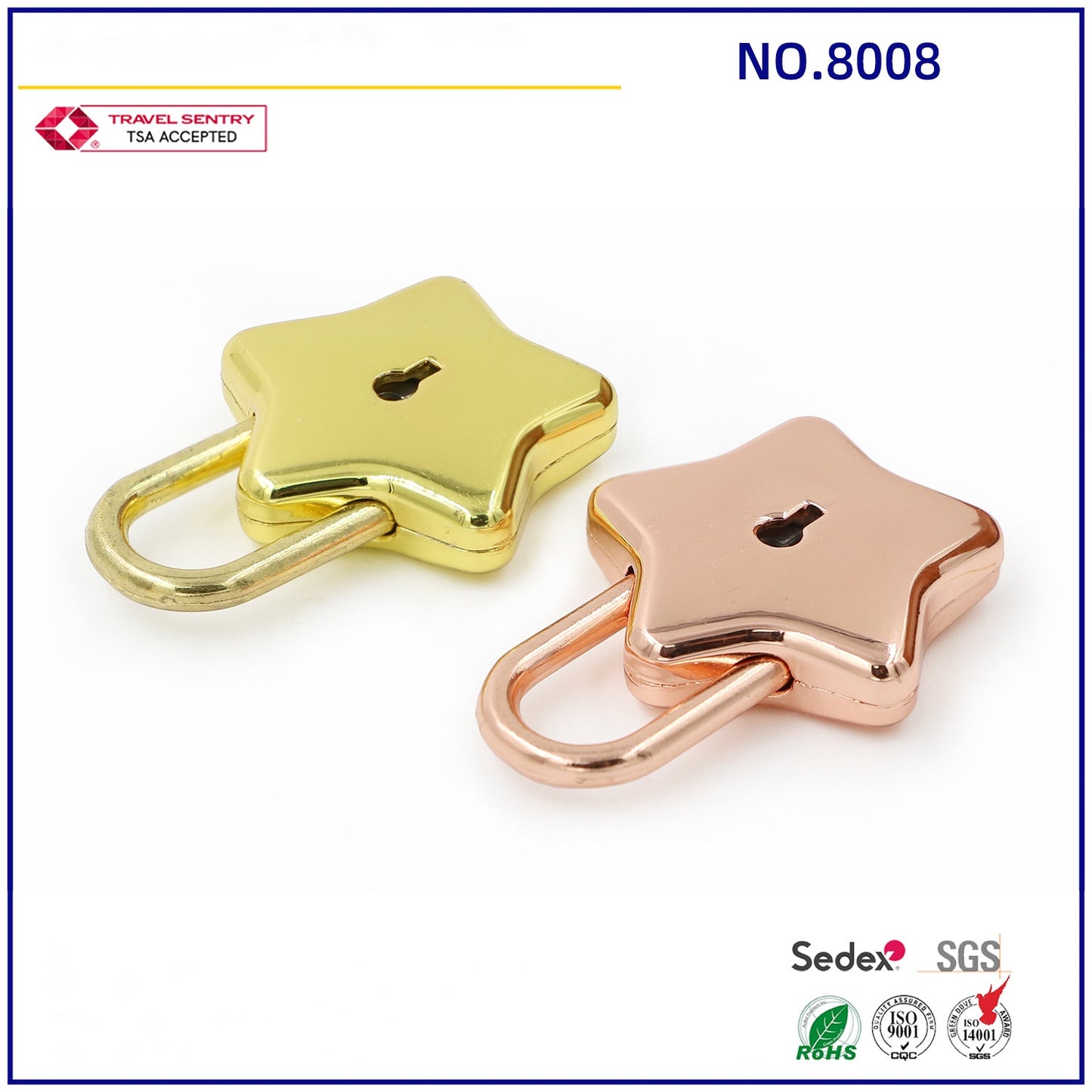 Mini Metal Padlock Star-Shaped Padlock with Key Cute Lock for Jewelry Box Purse Luggage Letter Box-1