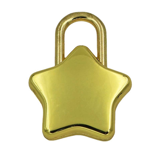 Mini Metal Padlock Star-Shaped Padlock with Key Cute Lock for Jewelry Box Purse Luggage Letter Box-1