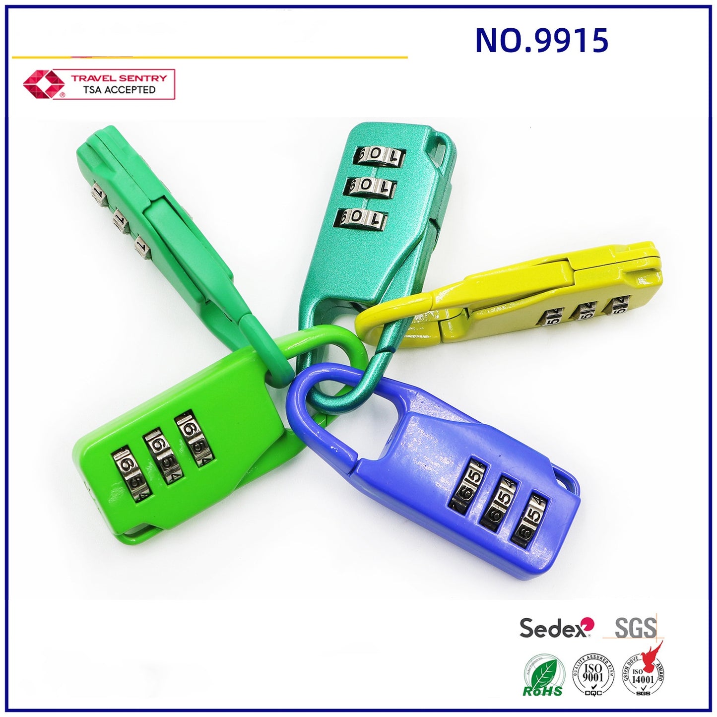 3 Digit Combination Password Luggage Code Lock Mini Suitcase Lock For Travel-10