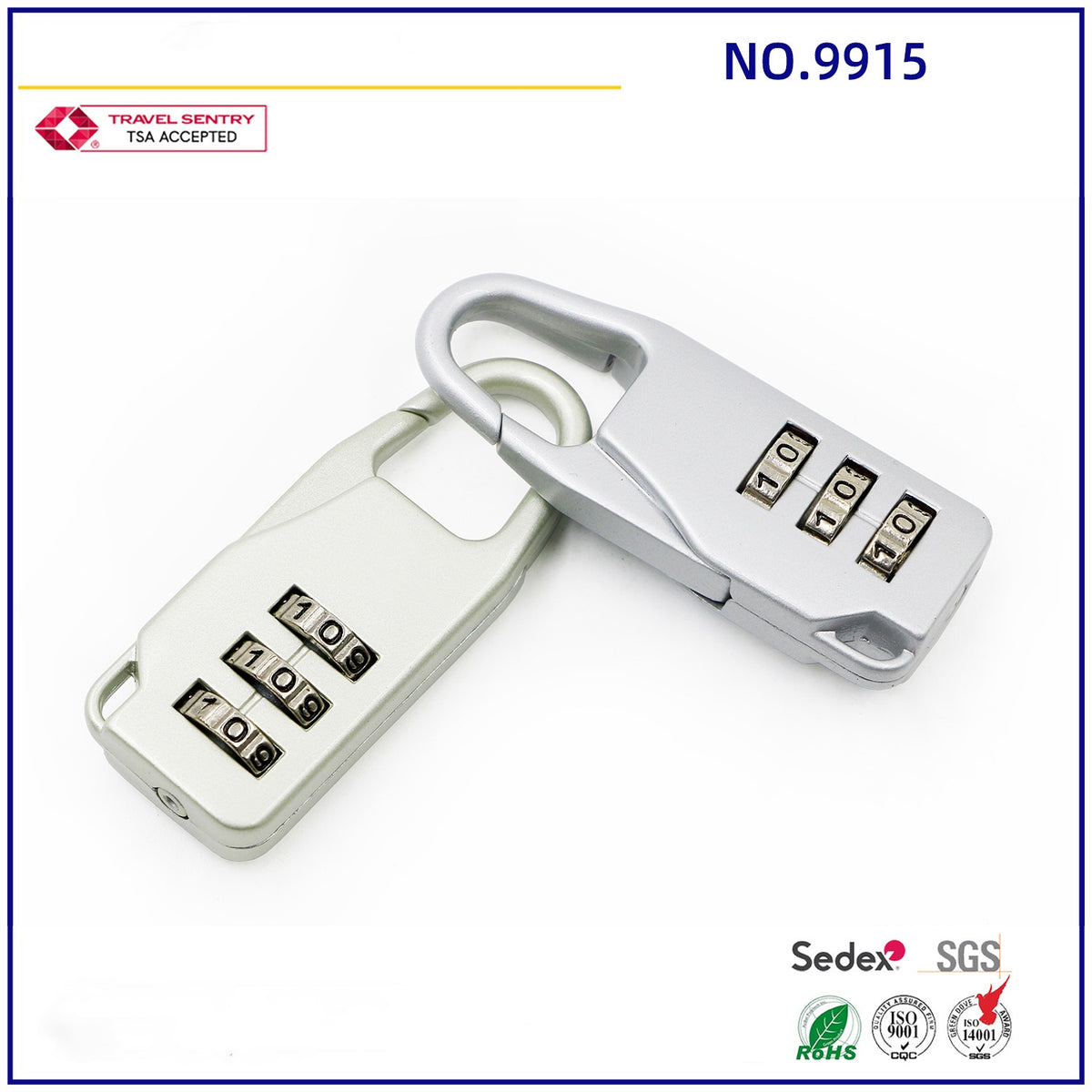 Small Code Bag Lock 3 Digit Combination Password Luggage Code Lock Mini Suitcase Lock For ...