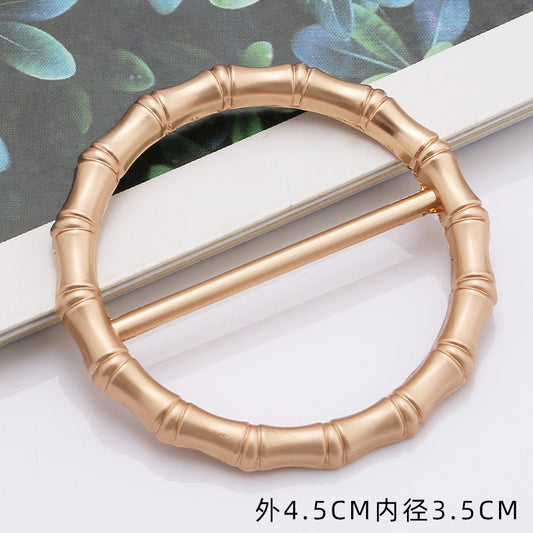 Metal Belt Decorative Suspenders Bag Accessories Shaped Day Coat Adjustment Button Backpack Third-101