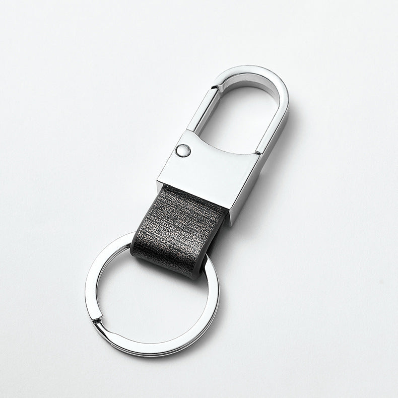 wholesale High Quality Colorful Custom logo Leather Keychain For Men car key chain Pu Leather Car KeyChains Holder for Car Keys-109
