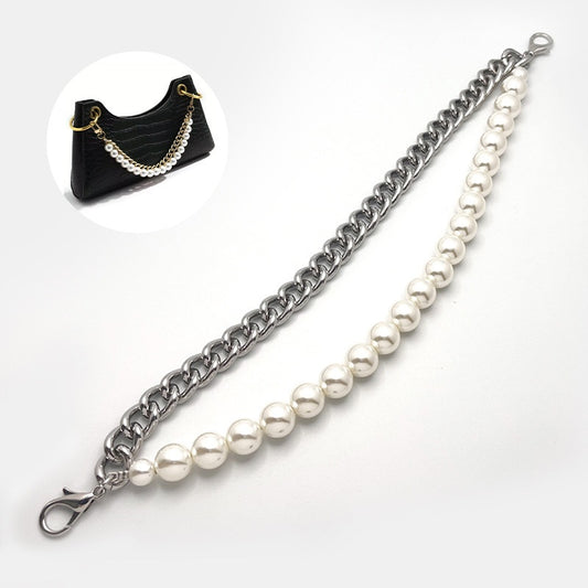 2024 Fashion diy decorative luxury handbag bags mobile phone handbag accessories gold black chain straps for ladies-11