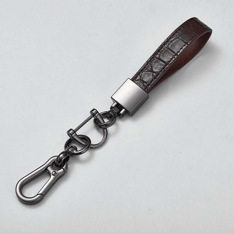 Wholesale Hot sale Luxury Promotional Pu Leather Wristlet Key Chain Custom Logo Personalized Sublimation motel Leather Keychains-110