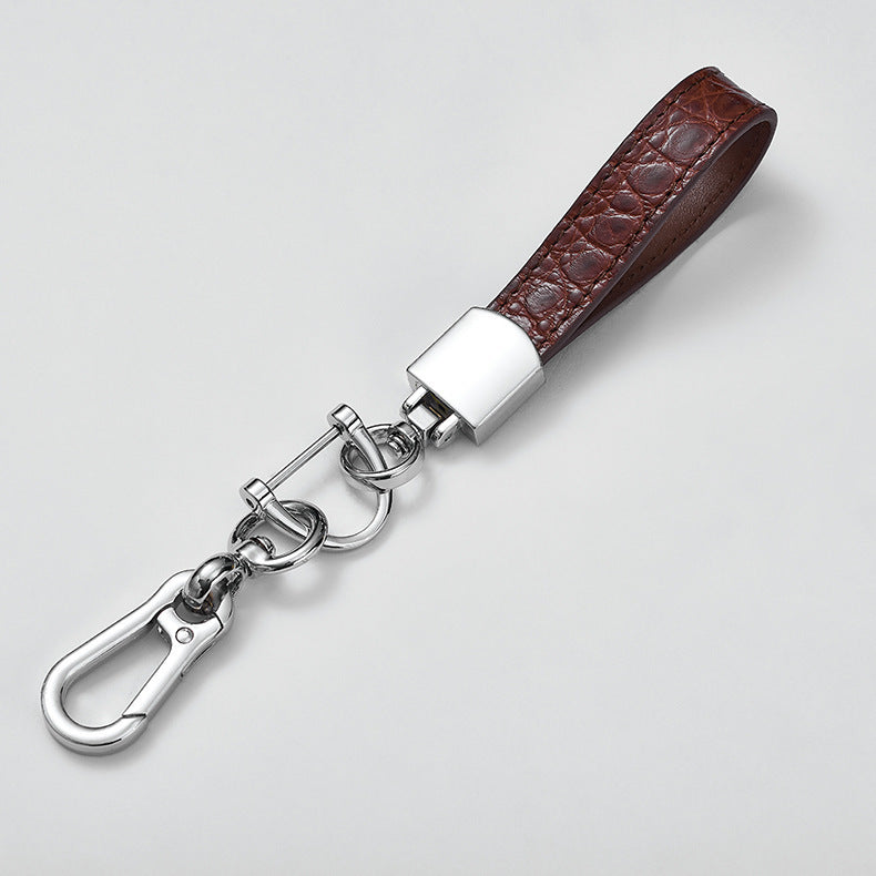 Wholesale Custom Leather Keyring Key Promotion Gift Blank Luxury Pu Leather Keychain-113