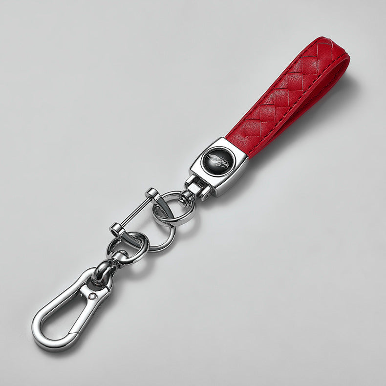 2023 Hot sale High Quality Wholesales Design Logo Metal keychains No Minimum Pu Leather car Key Chain-114