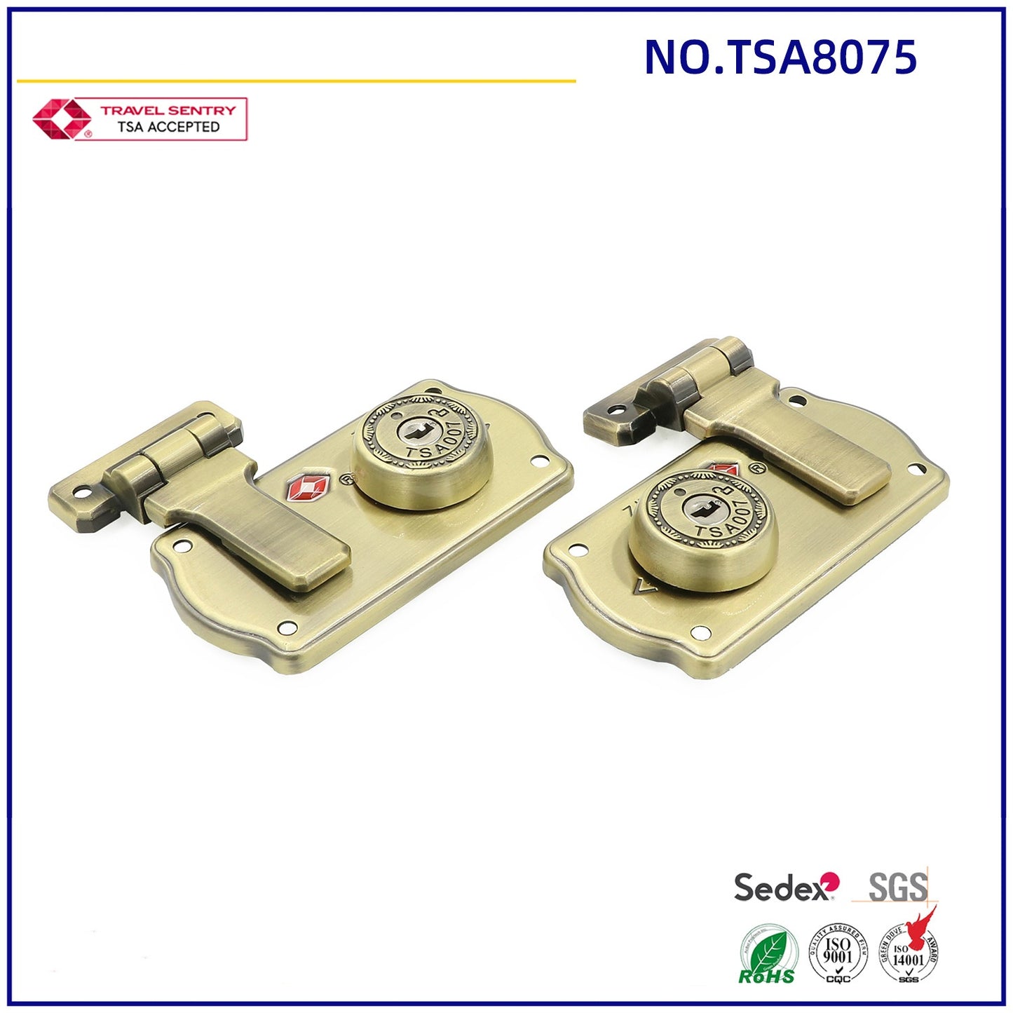 Tsa Fashion High-Quality Customs Key Box Lock Antique Characteristic Equipment Box Lock-13