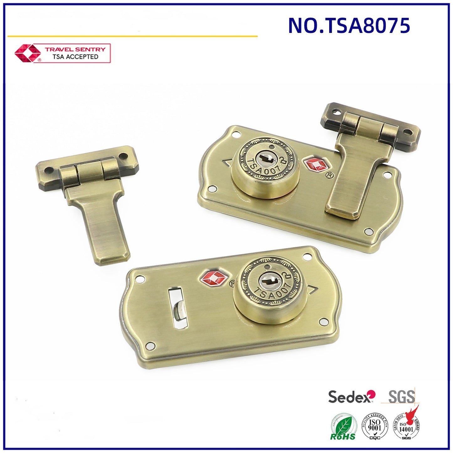 Tsa Fashion High-Quality Customs Key Box Lock Antique Characteristic Equipment Box Lock-13