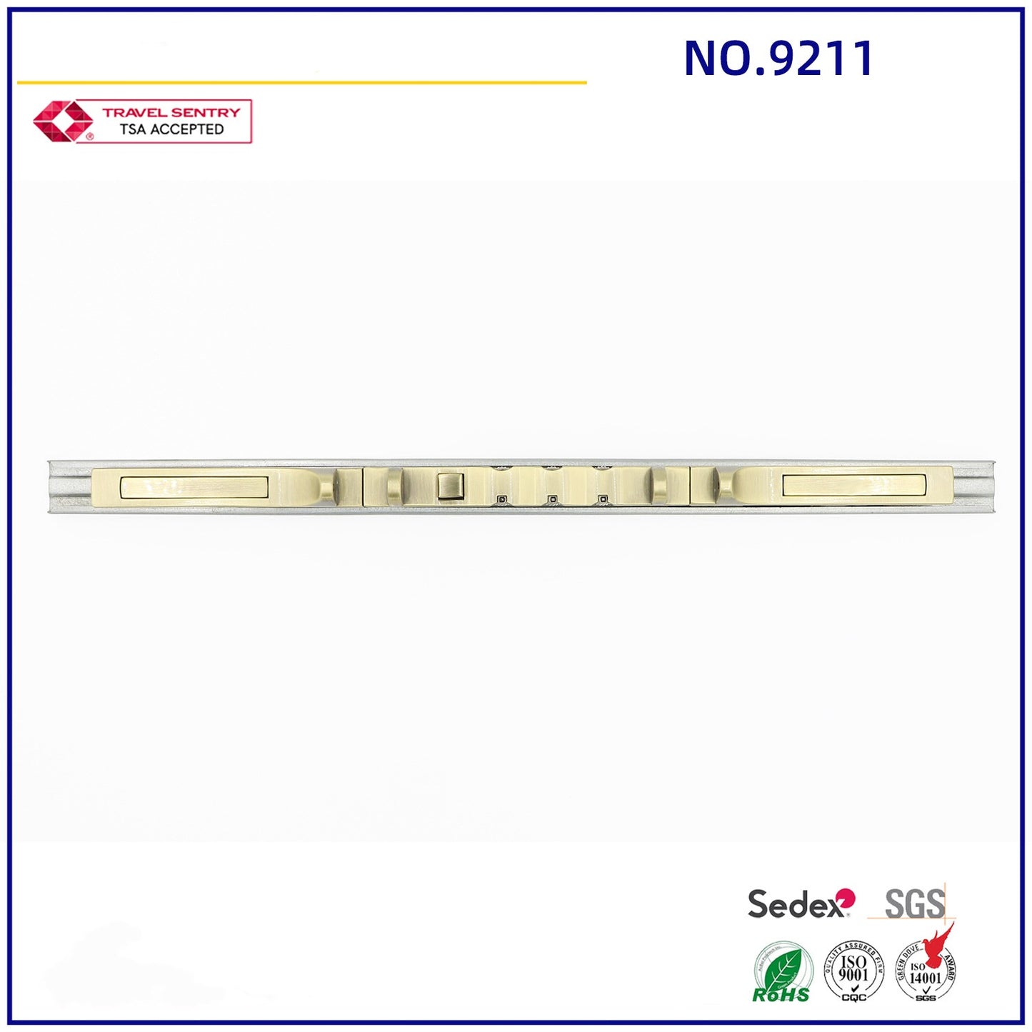 high quality long strip zinc alloy trunk lock 3- digit password lock high grade hardware accessories package-13lock-