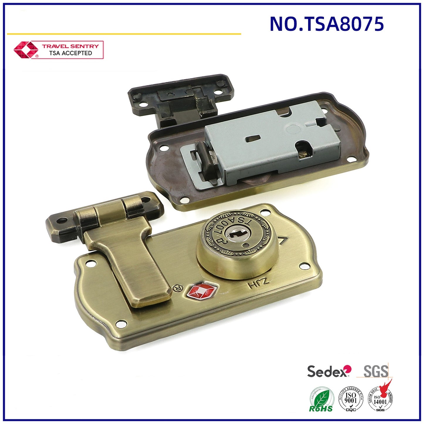 Tsa Fashion High-Quality Customs Key Box Lock Antique Characteristic Equipment Box Lock-13