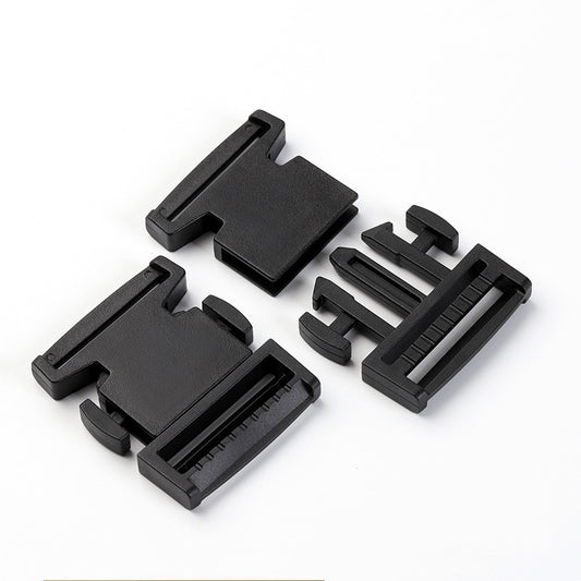 Black Plastic Side Release Fasteners Squeeze Buckle Clips For Webbing Plastic Buckles Bag Accessories-130