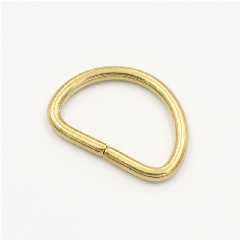 Solid Brass Belt Buckle High-end Luggage Leather Hardware Accessories Adjustable Bag D Ring-15