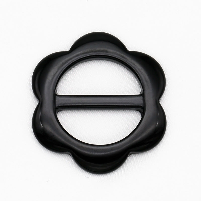 Wholesale 30mm Plastic Flower Shape Scarf Skirts Resin Buckle Decorative Buckle-159