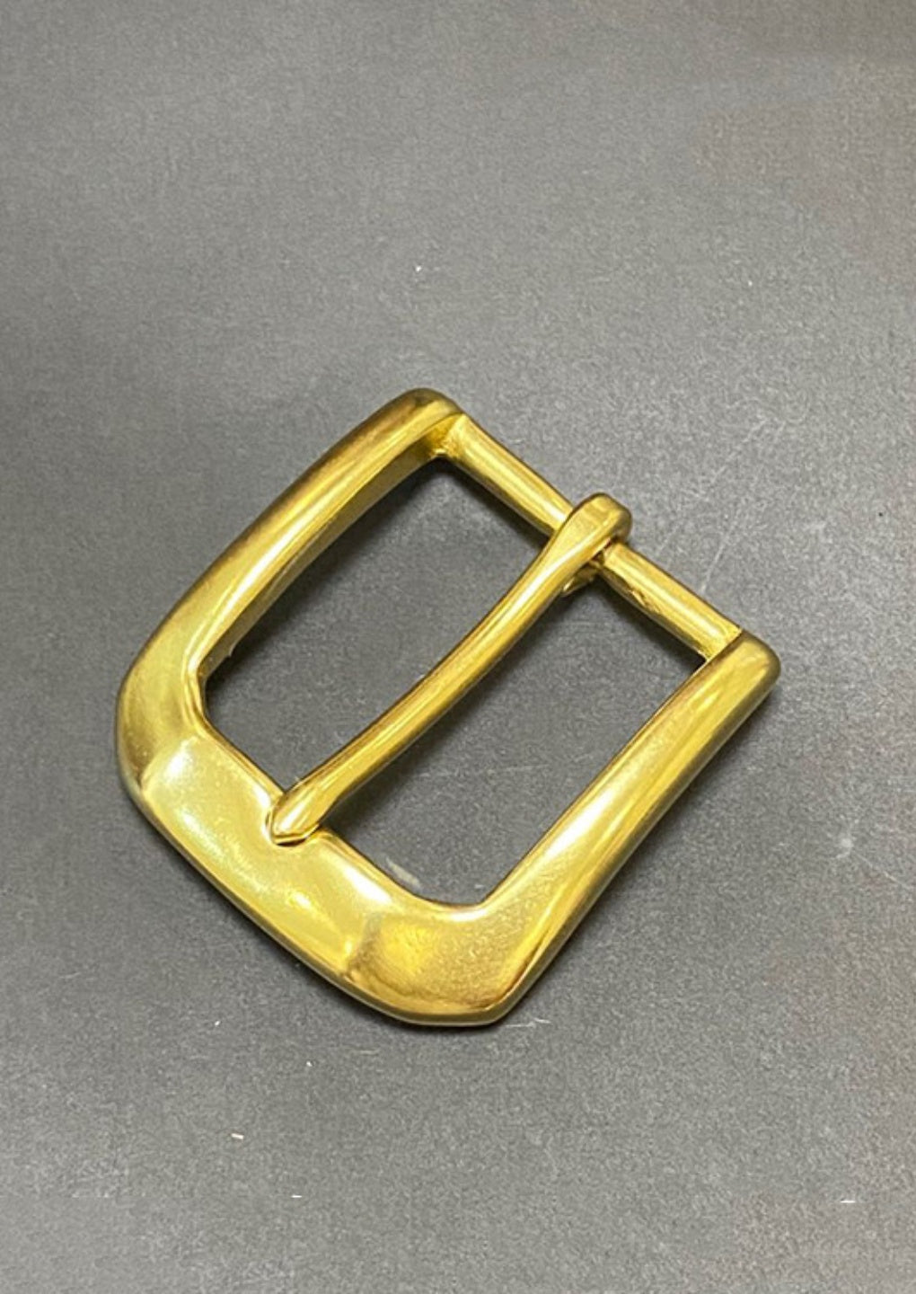 35MM China Manufacturer Custom Polish Pin Solid Brass Belt Buckle