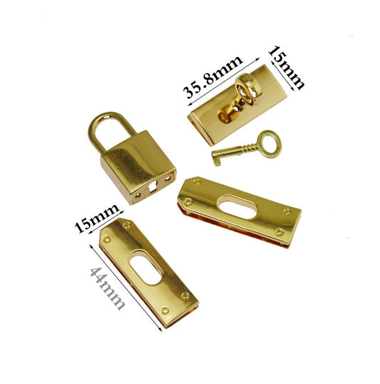 Metal Clasp Lock Bag Key Lock for Women Handbag Shoulder Bag Purse DIY Accessories - 162