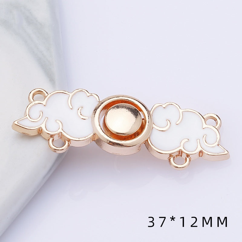 Metal plate child Hanfu to the vintage cheongsam women's clothes ancient style button decorat-164