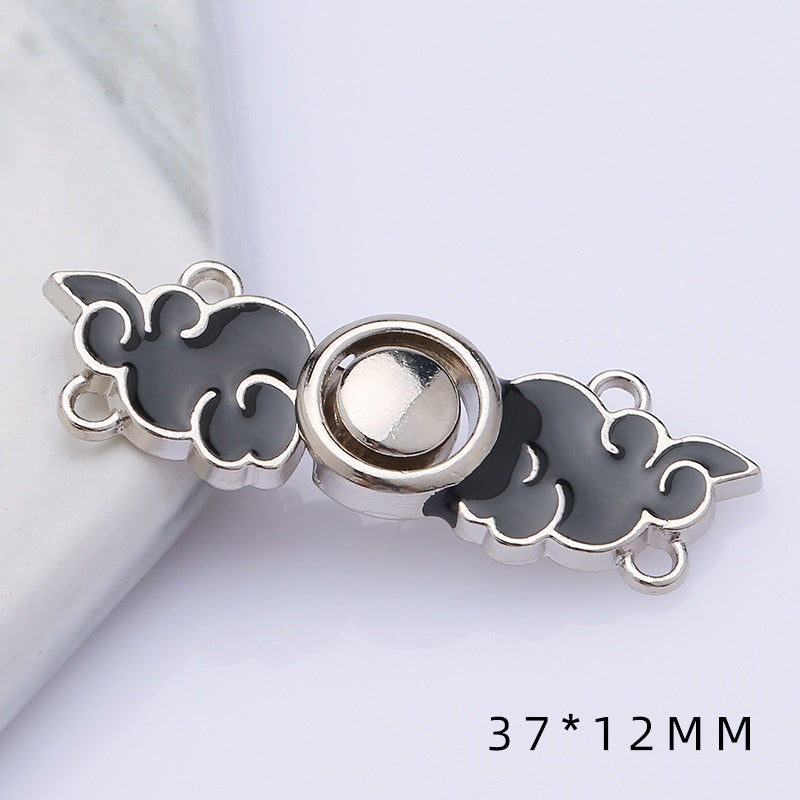 Metal plate child Hanfu to the vintage cheongsam women's clothes ancient style button decorat-164