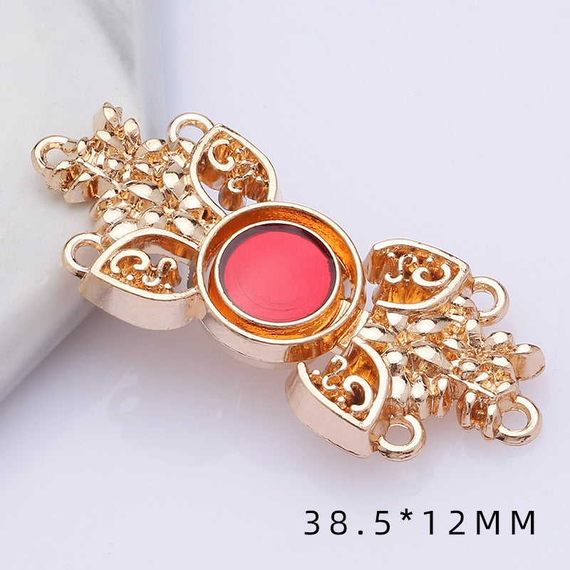 Metal plate child Hanfu to the vintage cheongsam women's clothes ancient style button decorat-164