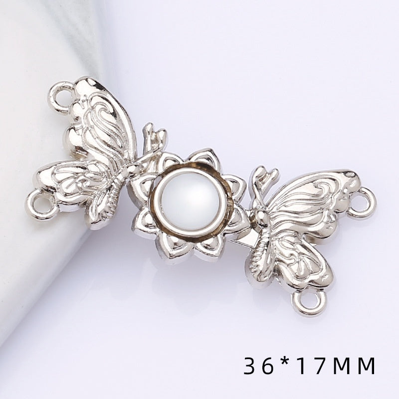 Metal plate child Hanfu to the vintage cheongsam women's clothes ancient style button decorat-164