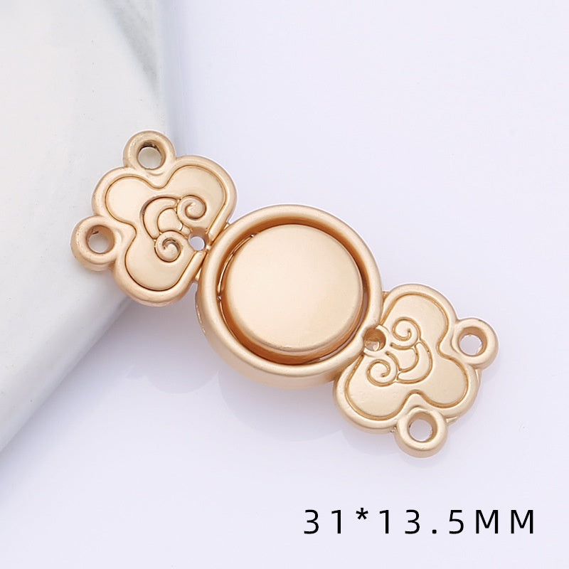 Metal plate child Hanfu to the vintage cheongsam women's clothes ancient style button decorat-164
