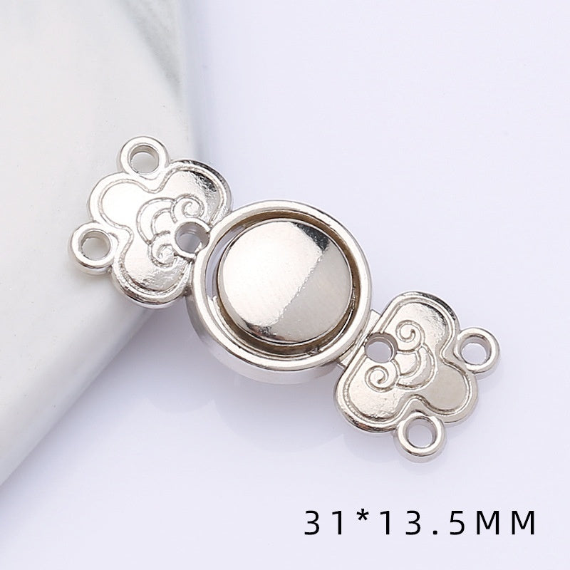 Metal plate child Hanfu to the vintage cheongsam women's clothes ancient style button decorat-164
