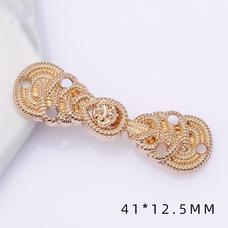 Metal plate child Hanfu to the vintage cheongsam women's clothes ancient style button decorat-164