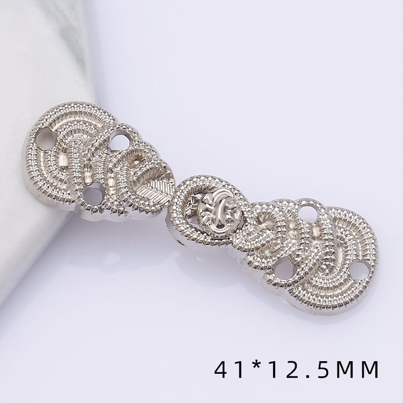 Metal plate child Hanfu to the vintage cheongsam women's clothes ancient style button decorat-164
