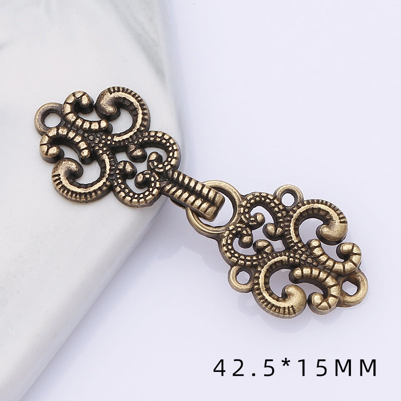 Metal plate child Hanfu to the vintage cheongsam women's clothes ancient style button decorat-164