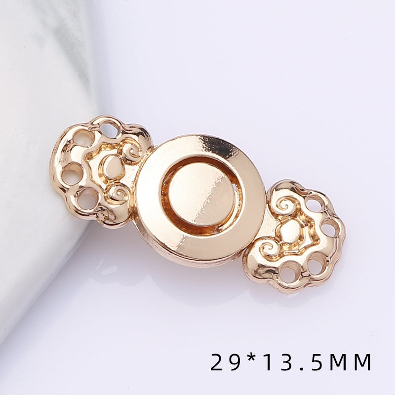 Metal plate child Hanfu to the vintage cheongsam women's clothes ancient style button decorat-164