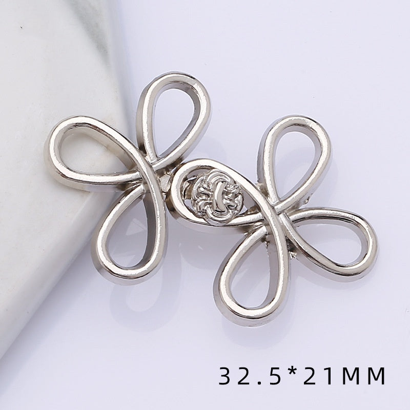 Metal plate child Hanfu to the vintage cheongsam women's clothes ancient style button decorat-164