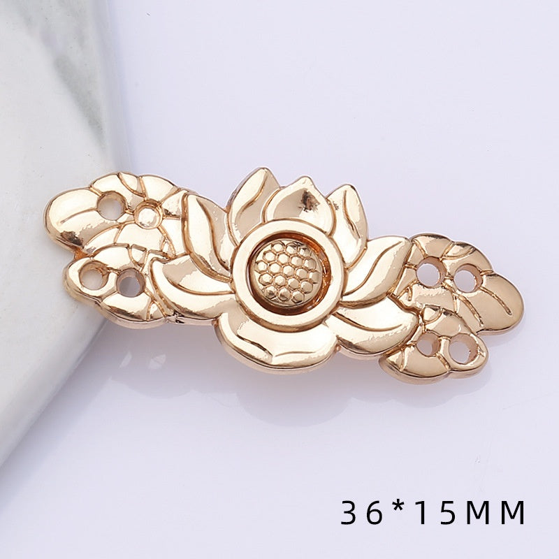 Metal plate child Hanfu to the vintage cheongsam women's clothes ancient style button decorat-164