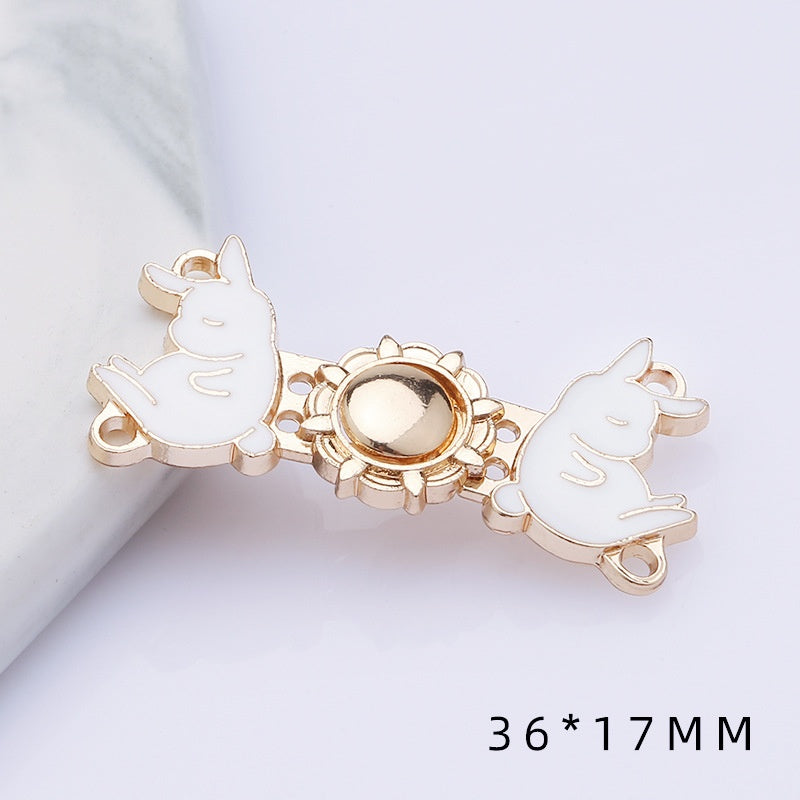 Metal plate child Hanfu to the vintage cheongsam women's clothes ancient style button decorat-164