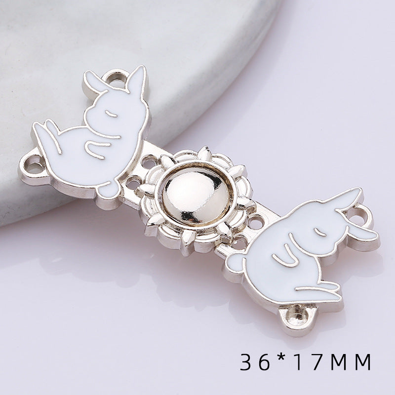 Metal plate child Hanfu to the vintage cheongsam women's clothes ancient style button decorat-164