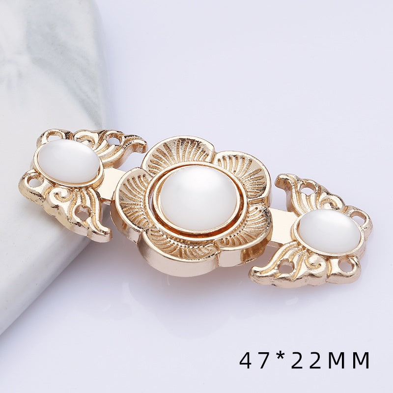 Metal plate child Hanfu to the vintage cheongsam women's clothes ancient style button decorat-164