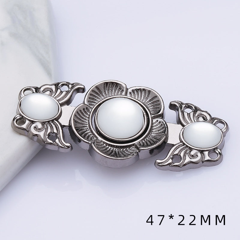 Metal plate child Hanfu to the vintage cheongsam women's clothes ancient style button decorat-164