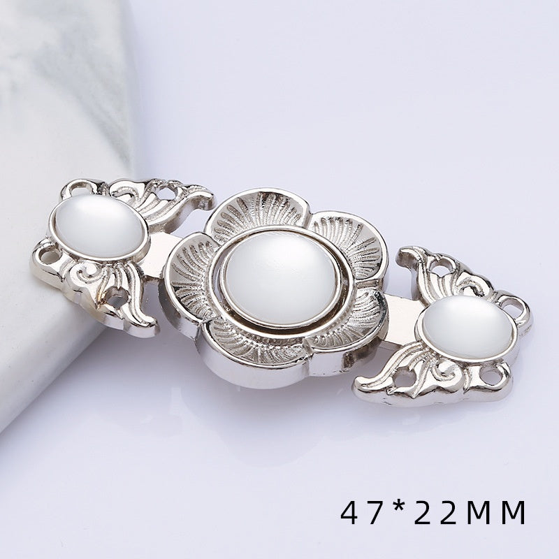 Metal plate child Hanfu to the vintage cheongsam women's clothes ancient style button decorat-164