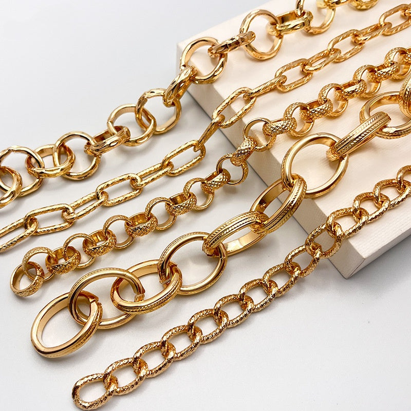 Light Gold Color Metal Bag Accessories Lady Bag Chain-165