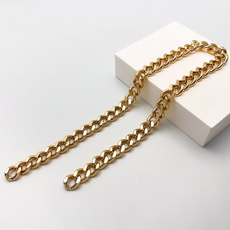 Factory outlet aluminum clothing chain metal gold chain clothing sweater chain all-match diy accessories Collar pattern jewelry-169
