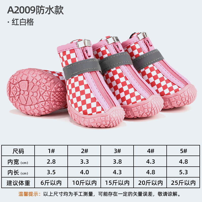 High-End Custom Sneaker Adjustable Durable Air Mesh Surface Small Medium Large Dog Outdoor Running Hiking Boot Dogs Puppy Shoes-2
