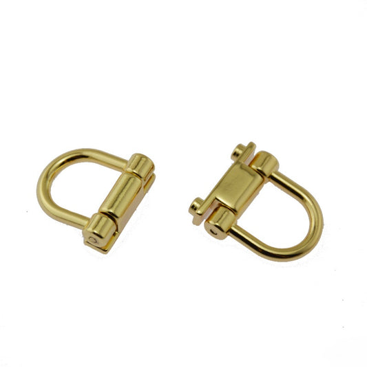 Handbag Hardware gold D Shape Bag Buckle-17