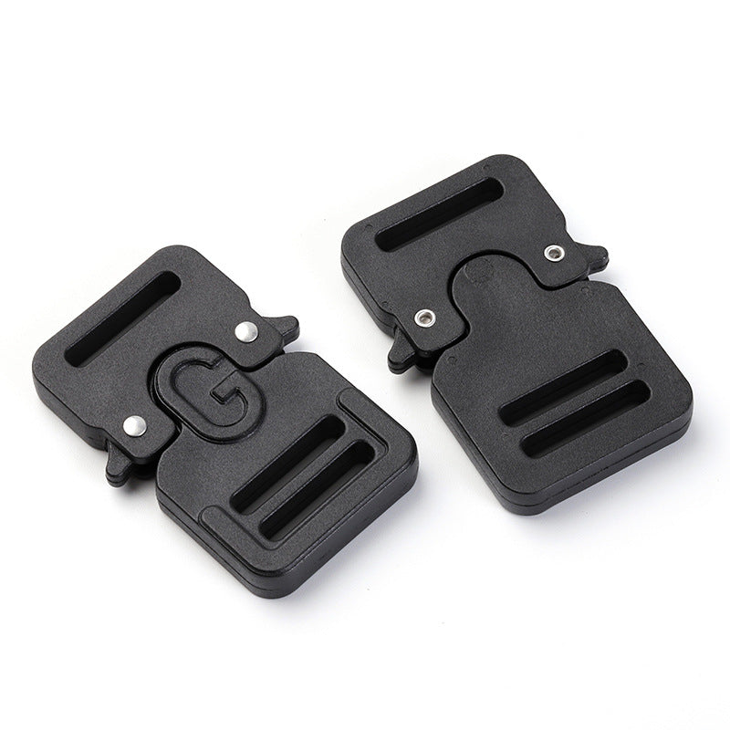 High quality POM plastic pull adjuster side quick contoured plastic side release buckles for backpack accessories-170
