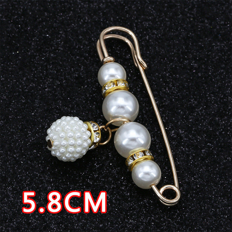 Removable Metal Waist Pin Fixing Clothing Rhinestone Brooch Accessories-178