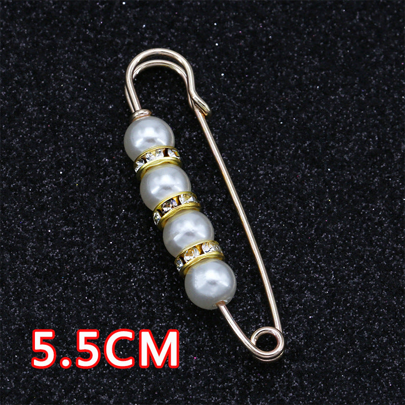 Removable Metal Waist Pin Fixing Clothing Rhinestone Brooch Accessories-178