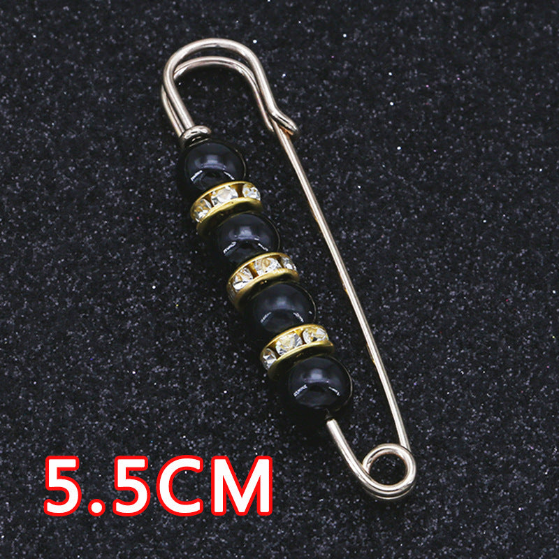 Removable Metal Waist Pin Fixing Clothing Rhinestone Brooch Accessories-178