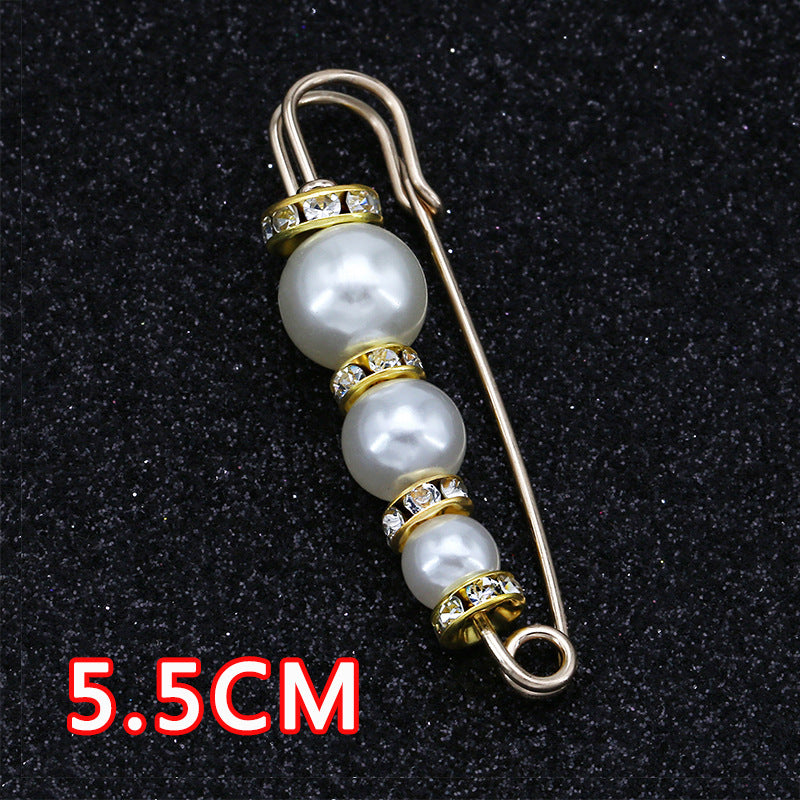 Removable Metal Waist Pin Fixing Clothing Rhinestone Brooch Accessories-178